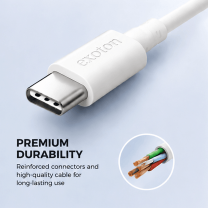 EXOTON USB A to USB C Cable Fast Charging Cable 6 ft