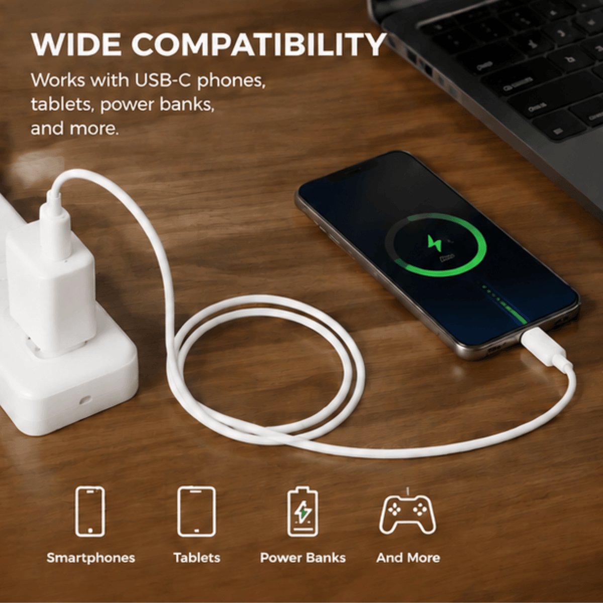 EXOTON USB A to USB C Cable Fast Charging Cable 6 ft