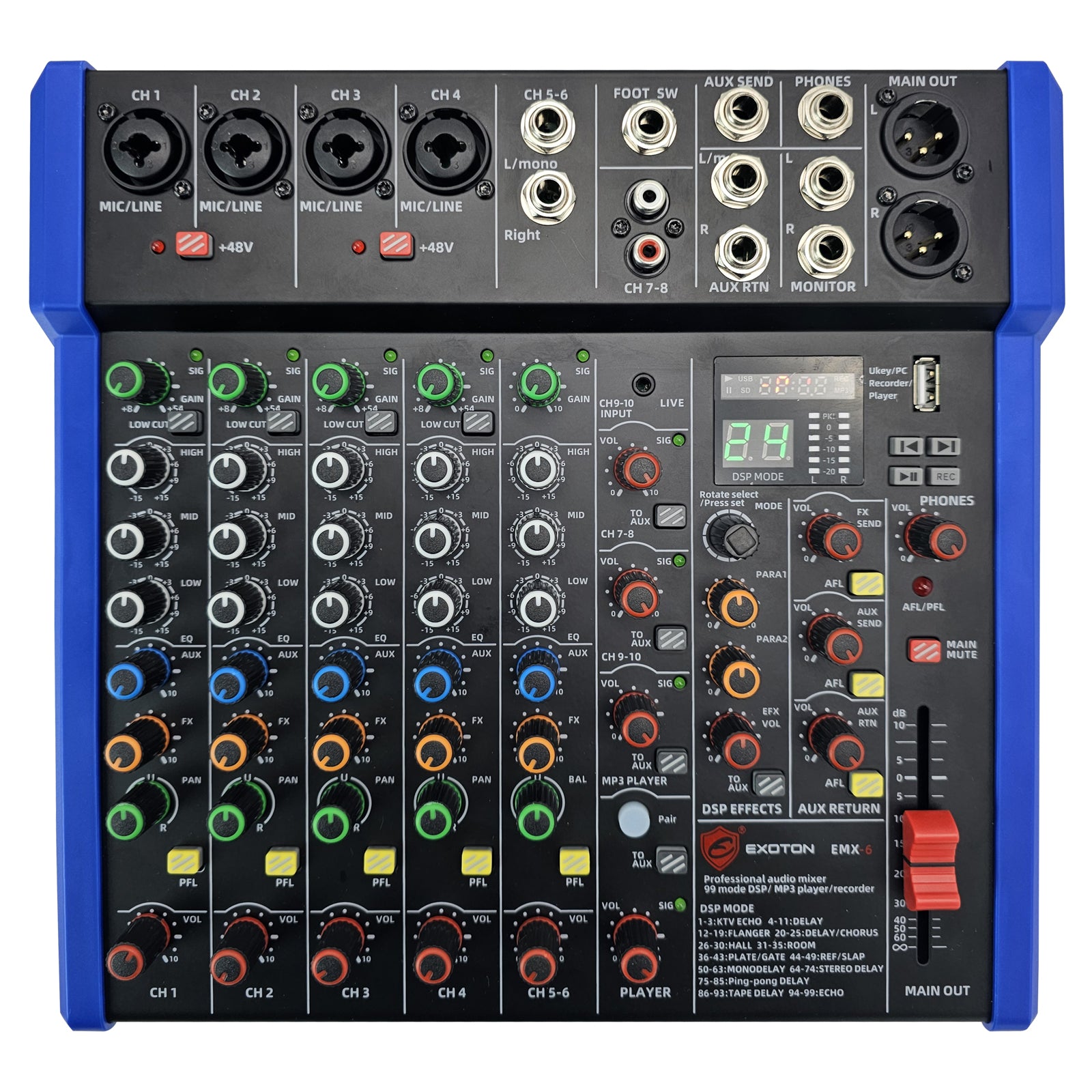 exoton-EMX-6-mixer-front