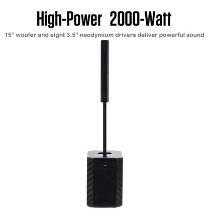 2000W 15-inch  Bluetooth Column PA Speaker System