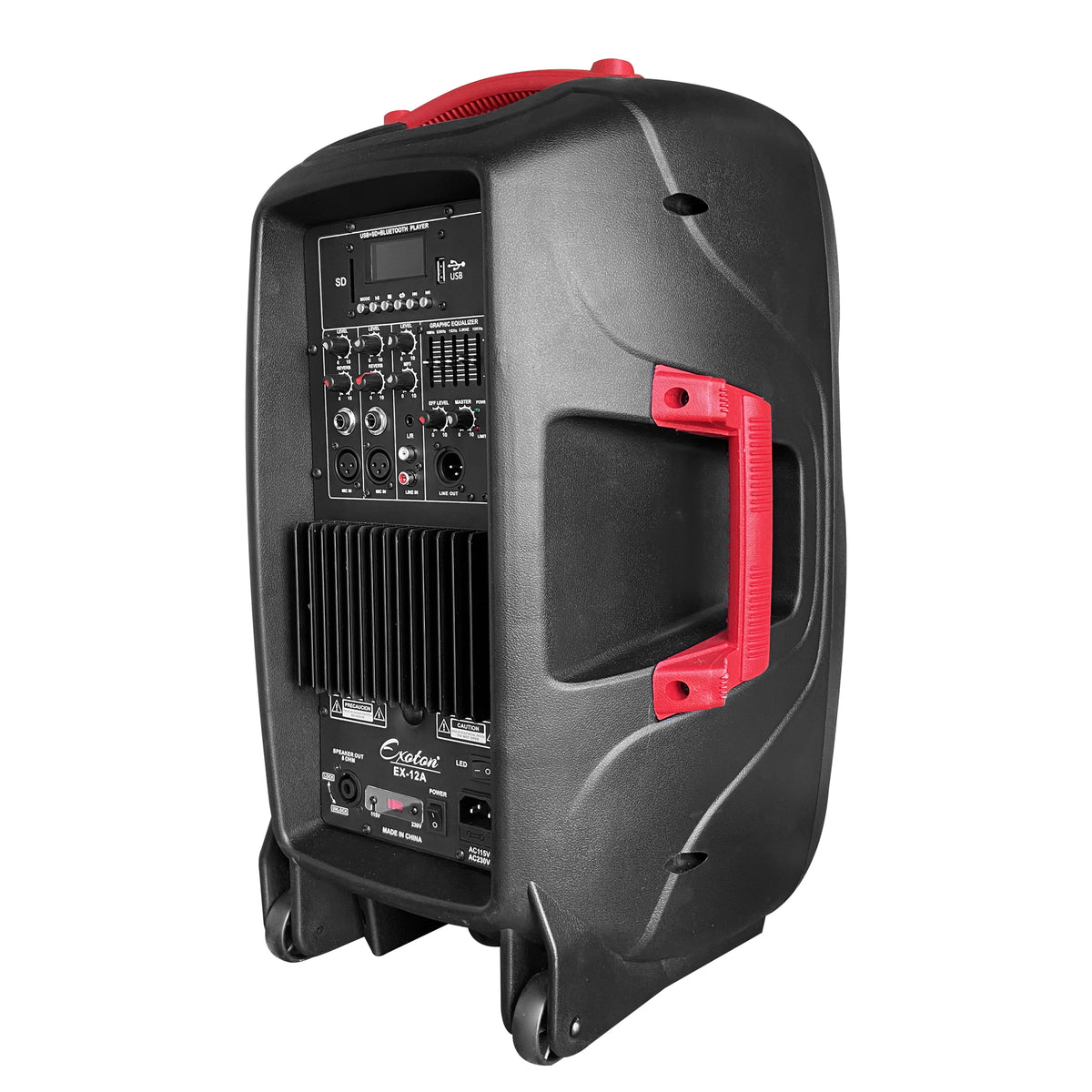 EXOTON EX-12A 12-inch 1200W Bluetooth PA Speaker System & RGB Lights