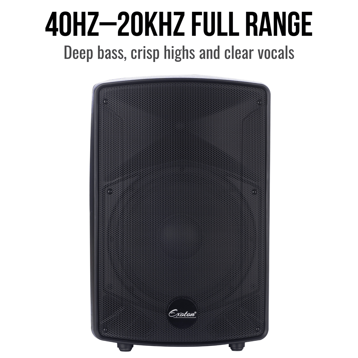 2000W 12-inch PA Speakers System With 6 Channel Mixer