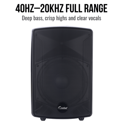 2000W 12-inch PA Speakers System With 6 Channel Mixer