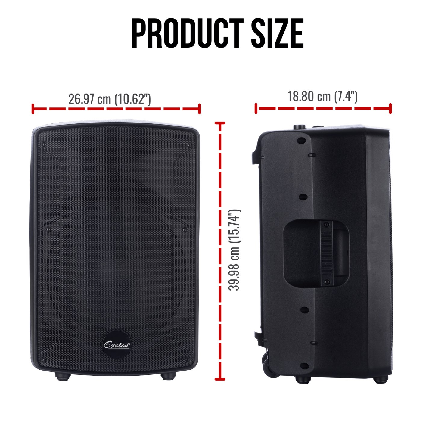 2000W 12-inch PA Speakers System With 6 Channel Mixer