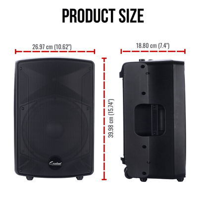 2000W 12-inch PA Speakers System With 6 Channel Mixer