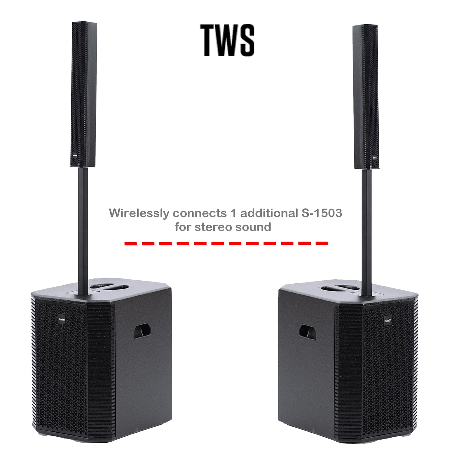 2000W 15-inch  Bluetooth Column PA Speaker System